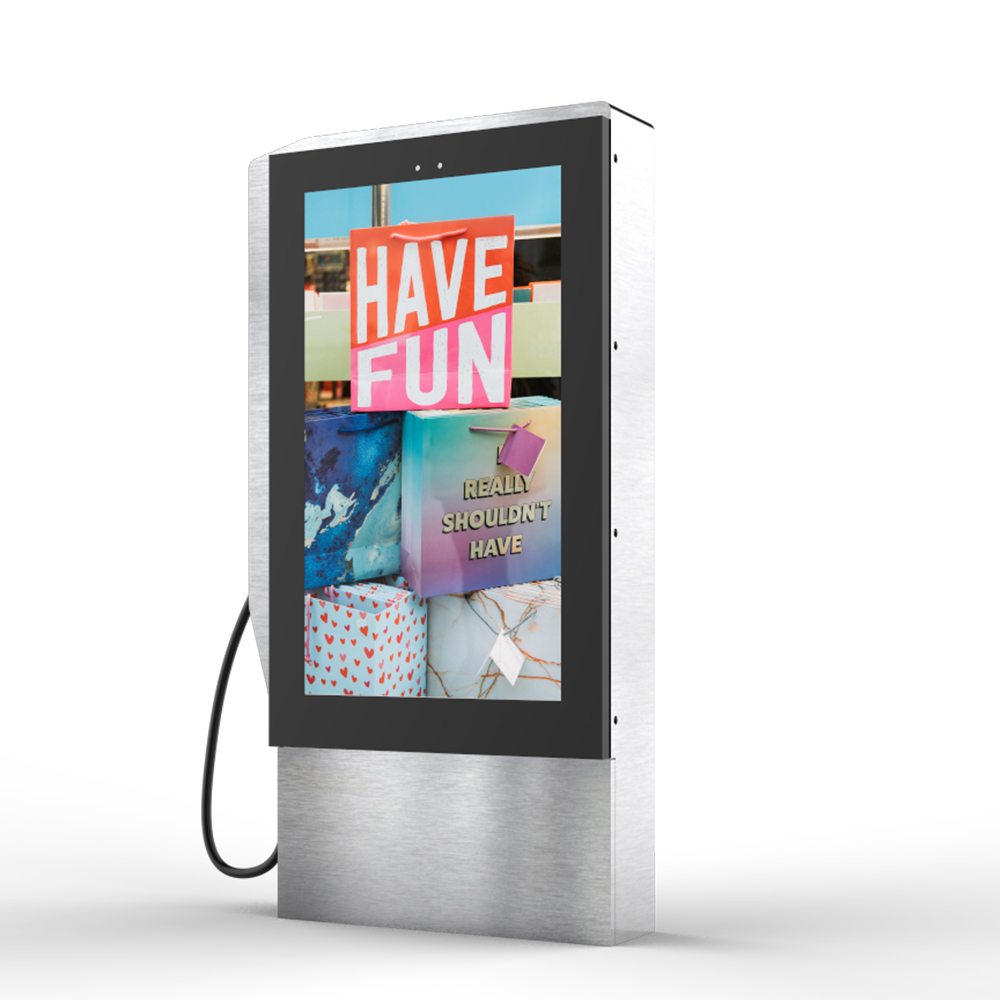 55” Outdoor EV Charging Post